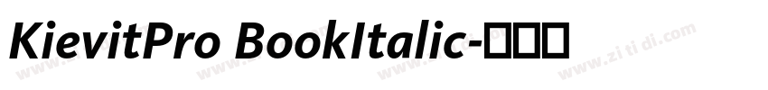 KievitPro BookItalic字体转换